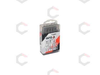 Antgalis kryžminis dvipusis 1/4"x 65 mm, dydis PH2-PH2, S2 10 vnt. (YT-04812)