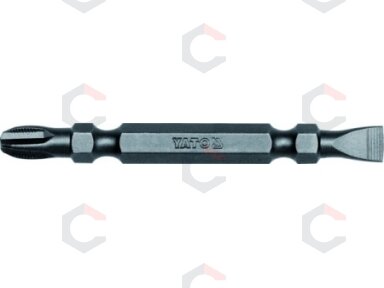 Antgalis kryžminis/plokščias dvipusis 1/4"x65MM, dydis PH3-6, 5 mm, S2 50 vnt. (YT-7887)