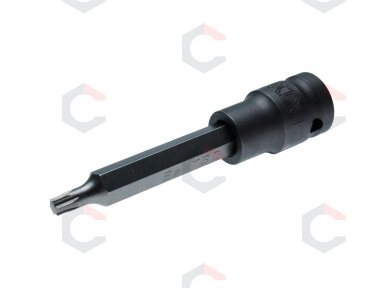 Antgalis smūginis | ilgis 100 mm | 12,5 mm (1/2") | T-Star (Torx ) T30 (5471) Antgalis smūginis | ilgis 100 mm | 12,5 mm (1/2") | T-Star (Torx ) T30 (5471)