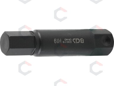 Antgalis smūginis | ilgis 100 mm | 22 mm storio | hex šešiakampis 19 mm (5246-H19) Antgalis smūginis | ilgis 100 mm | 22 mm storio | hex šešiakampis 19 mm (5246-H19)