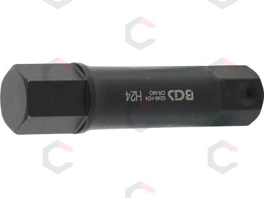 Antgalis smūginis | ilgis 100 mm | 22 mm storio | hex šešiakampis 24 mm (5246-H24) Antgalis smūginis | ilgis 100 mm | 22 mm storio | hex šešiakampis 24 mm (5246-H24)
