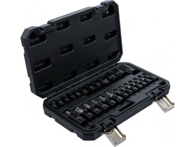 Torx ir E-Torx galvučių rinkinys | 1/4", 3/8", 1/2" | 25 vnt. (20124) Torx ir E-Torx galvučių rinkinys | 1/4", 3/8", 1/2" | 25 vnt. (20124)
