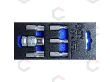 Antgalių komplektas | 10 mm (3/8") | Spline (XZN) | 6 vnt. (5006)