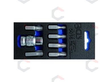 Antgalių komplektas | 10 mm (3/8") | T-Star (Torx) | 7 vnt. (5016)