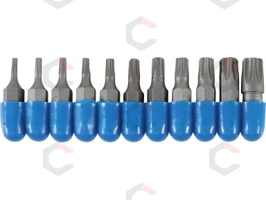Antgalių komplektas | 6.3 mm (1/4") | T-star (Torx) | 11 vnt. (784) Antgalių komplektas | 6.3 mm (1/4") | T-star (Torx) | 11 vnt. (784)