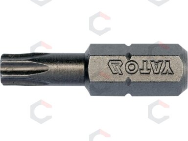 Antgalių rinkinys | 6.3 mm (1/4") | T-star (Torx) T25 | S2 | 10 vnt. (YT-78144)