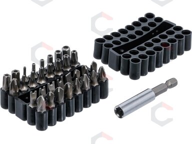 Antgalių rinkinys | trumpi | 6.3 mm (1/4") | įvairių tipų | 32 vnt. (763) Antgalių rinkinys | trumpi | 6.3 mm (1/4") | įvairių tipų | 32 vnt. (763)