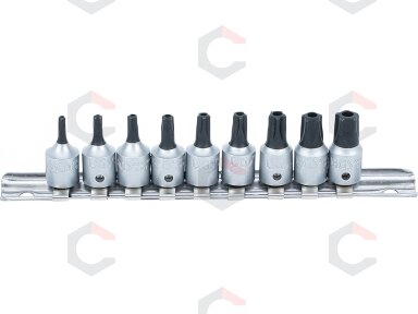 Antgalių rinkinys TS-Star Torx Plus | 6,3 mm (1/4") | TS10–TS50 | 9 vnt (71020)