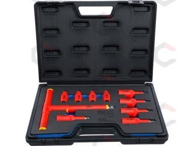 Antgalių rinkinys VDE izoliuotas | 3/8" + 1/2" | Hex 4–10 mm | 10 vnt. (7132) Antgalių rinkinys VDE izoliuotas | 3/8" + 1/2" | Hex 4–10 mm | 10 vnt. (7132)