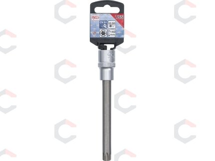 Antgalis įpresuotas į galvutę | ilgis 140 mm | 12,5 mm (1/2") | T-Star (Torx) T55 (5184-T55) 1