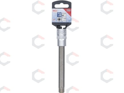 Antgalis įpresuotas į galvutę | ilgis 140 mm | 12,5 mm (1/2") | T-star (Torx) T60 (5184-T60) 1