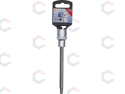 Antgalis įpresuotas į galvutę | ilgis 140 mm | 12,5 mm (1/2") | T-Star (Torx) T40 (5184-T40) 1 Antgalis įpresuotas į galvutę | ilgis 140 mm | 12,5 mm (1/2") | T-Star (Torx) T40 (5184-T40) 1