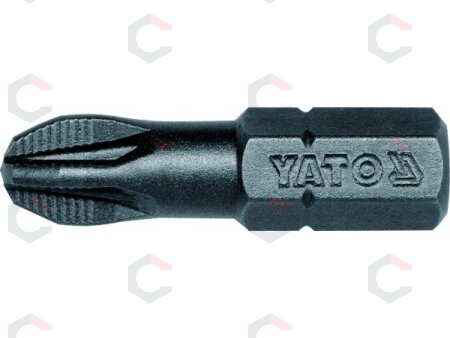 Antgalis kryžminis 1/4"x25MM, dydis PZ3, S2 50 vnt (YT-7812)