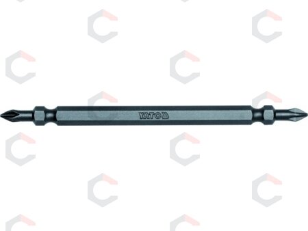 Antgalis kryžminis dvipusis 1/4"x110MM, dydis PH1-PH1, S2 20 vnt. (YT-7888)