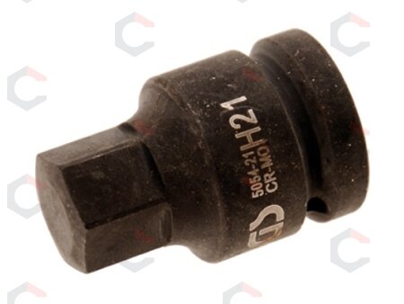 Antgalis smūginis | 20 mm (3/4") | hex šešiakampis 21 mm (5054-21) 1 Antgalis smūginis | 20 mm (3/4") | hex šešiakampis 21 mm (5054-21) 1