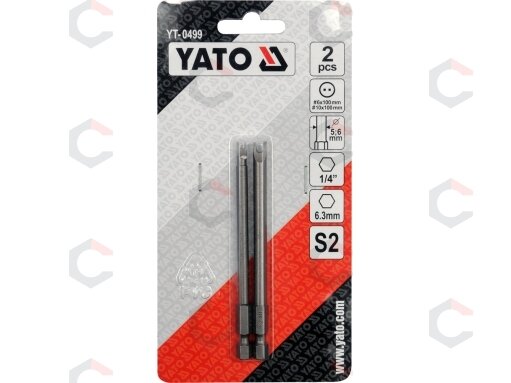 Antgaliai dviūsiai 1/4", 2vnt, : NR6 X100MM; NR10 X100MM (YT-0499) 1 Antgaliai dviūsiai 1/4", 2vnt, : NR6 X100MM; NR10 X100MM (YT-0499) 1