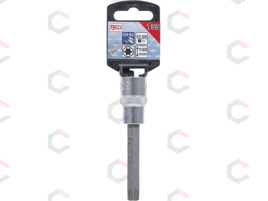 Antgalis įpresuotas į galvutę | ilgis 100 mm | 12,5 mm (1/2") | T-star (Torx) T55 (4475) 1 Antgalis įpresuotas į galvutę | ilgis 100 mm | 12,5 mm (1/2") | T-star (Torx) T55 (4475) 1