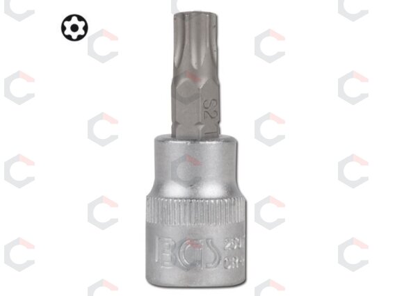Antgalis įpresuotas į galvutę | 10 mm (3/8") | T-Star su skyle | (Torx) T55 (2599) 1 Antgalis įpresuotas į galvutę | 10 mm (3/8") | T-Star su skyle | (Torx) T55 (2599) 1