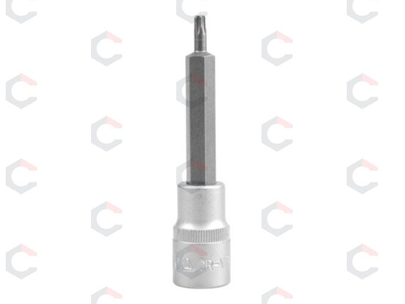 Antgalis įpresuotas į galvutę 1/2", 100 mm ilgio, T25 (YT-0441) Antgalis įpresuotas į galvutę 1/2", 100 mm ilgio, T25 (YT-0441)