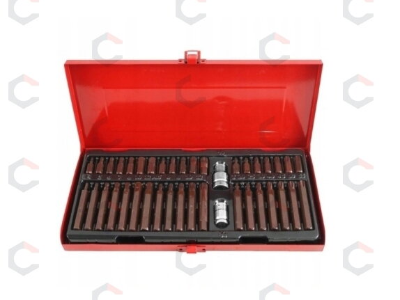 Antgalių rinkinys S2 | torx/hex/spline | 40 vnt. (H393340) 5