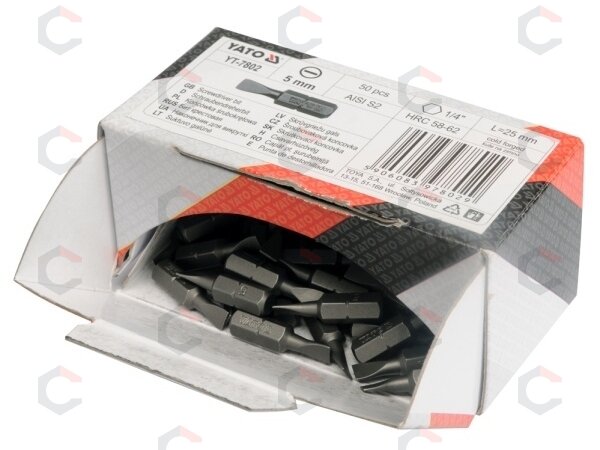 Antgalis kryžminis 1/4"x25MM, dydis PZ3, S2 50 vnt (YT-7812) 1