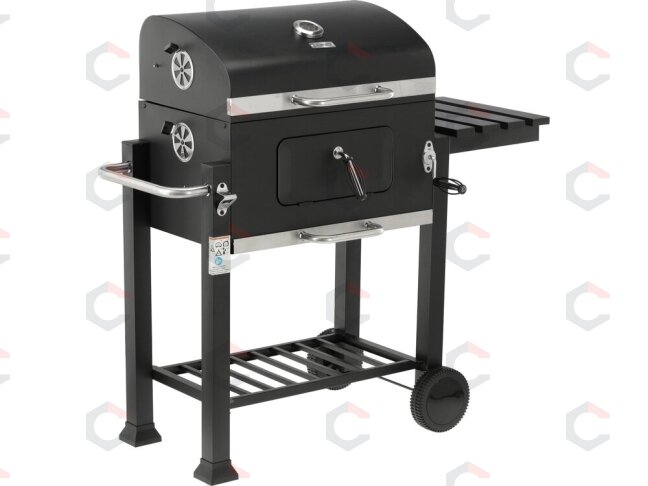 Anglinis grilis su ketaus grotelėmis ir dangčiu | 54 × 37 cm | Deluxe (99927) 4 Anglinis grilis su ketaus grotelėmis ir dangčiu | 54 × 37 cm | Deluxe (99927) 4