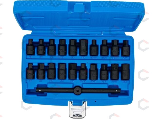 Antgaliai atsukti alyvos išleidimo varžtams | 10 mm (3/8") | 21 vnt. (1014) 3 Antgaliai atsukti alyvos išleidimo varžtams | 10 mm (3/8") | 21 vnt. (1014) 3