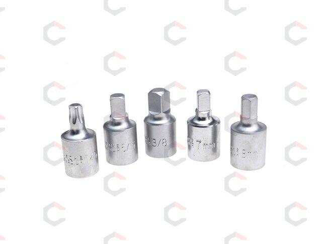 Antgaliai atsukti alyvos išleidimo varžtams | 10 mm (3/8") | 21 vnt. (SK1460B) 3 Antgaliai atsukti alyvos išleidimo varžtams | 10 mm (3/8") | 21 vnt. (SK1460B) 3