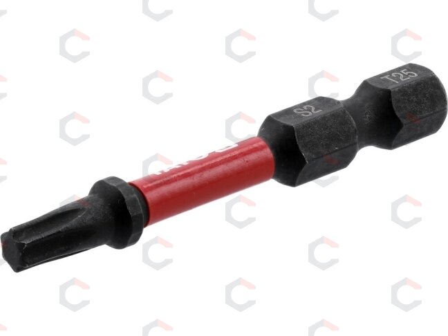 Antgaliai smūginiai | 6,3 mm (1/4") | S2 | T-Star (Torx) T25 | 2 vnt. (YT-78054) Antgaliai smūginiai | 6,3 mm (1/4") | S2 | T-Star (Torx) T25 | 2 vnt. (YT-78054)