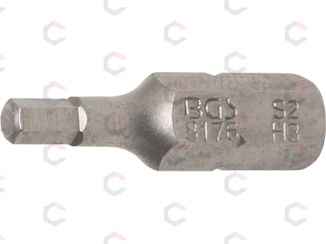 Antgalis | 6.3 mm (1/4") | hex šešiakampis 3 mm (8176) Antgalis | 6.3 mm (1/4") | hex šešiakampis 3 mm (8176)