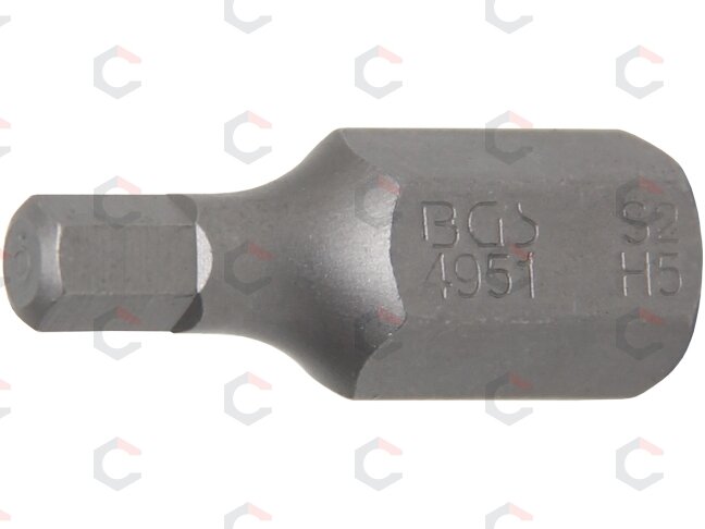 Antgalis | ilgis 30 mm | 10 mm (3/8") storis | Hex šešiakampis 5 mm (4951) Antgalis | ilgis 30 mm | 10 mm (3/8") storis | Hex šešiakampis 5 mm (4951)