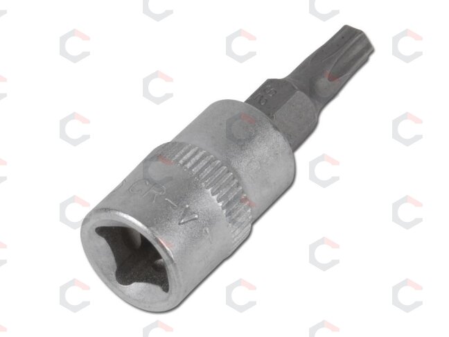 Antgalis įpresuotas į 1/4" galvutę T27 be skylės (VG-14BT27) Antgalis įpresuotas į 1/4" galvutę T27 be skylės (VG-14BT27)