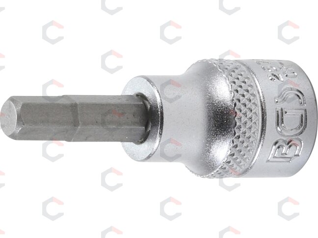 Antgalis įpresuotas į galvutę | 10 mm (3/8") | hex šešiakampis 6 mm (2579) Antgalis įpresuotas į galvutę | 10 mm (3/8") | hex šešiakampis 6 mm (2579)