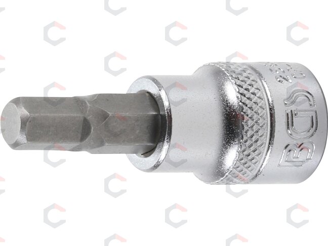 Antgalis įpresuotas į galvutę | 10 mm (3/8") | hex šešiakampis 7 mm (2580) Antgalis įpresuotas į galvutę | 10 mm (3/8") | hex šešiakampis 7 mm (2580)