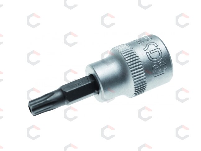 Antgalis įpresuotas į galvutę | 10 mm (3/8") | T-star su skyle (Torx) T20 (2571) 1 Antgalis įpresuotas į galvutę | 10 mm (3/8") | T-star su skyle (Torx) T20 (2571) 1