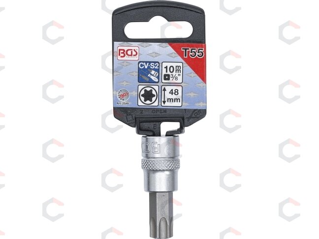 Antgalis įpresuotas į galvutę | 10 mm (3/8") | T-Star (Torx) T50 (2548) 1 Antgalis įpresuotas į galvutę | 10 mm (3/8") | T-Star (Torx) T50 (2548) 1