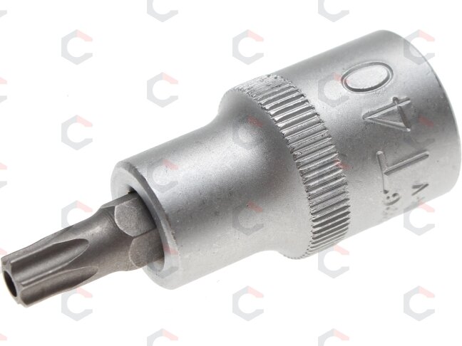 Antgalis įpresuotas į galvutę | 12,5 mm (1/2") | T-Star su skyle (Torx) T40 (4326) 2
