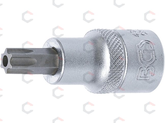 Antgalis įpresuotas į galvutę | 12,5 mm (1/2") | T-Star su skyle (Torx) T50 (4328) Antgalis įpresuotas į galvutę | 12,5 mm (1/2") | T-Star su skyle (Torx) T50 (4328)
