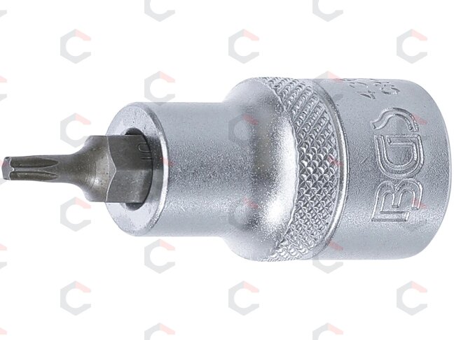 Antgalis įpresuotas į galvutę | 12,5 mm (1/2") | T-Star (Torx) T15 (4368) Antgalis įpresuotas į galvutę | 12,5 mm (1/2") | T-Star (Torx) T15 (4368)