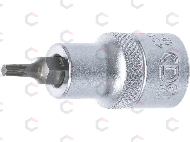 Antgalis įpresuotas į galvutę | 12,5 mm (1/2") | T-Star (Torx) T20 (4369) Antgalis įpresuotas į galvutę | 12,5 mm (1/2") | T-Star (Torx) T20 (4369)