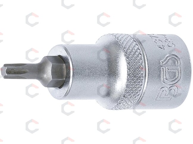 Antgalis įpresuotas į galvutę | 12,5 mm (1/2") | T-Star (Torx) T25 (4370) Antgalis įpresuotas į galvutę | 12,5 mm (1/2") | T-Star (Torx) T25 (4370)