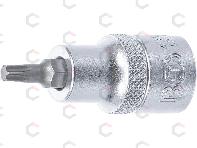 Antgalis įpresuotas į galvutę | 12,5 mm (1/2") | T-Star (Torx) T27 (4367) Antgalis įpresuotas į galvutę | 12,5 mm (1/2") | T-Star (Torx) T27 (4367)