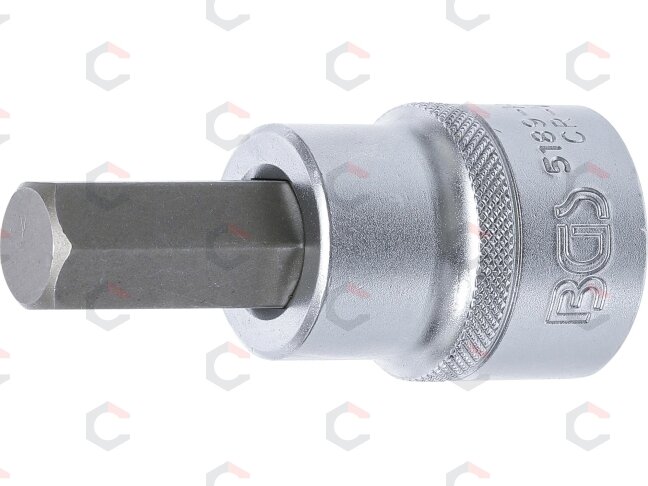 Antgalis įpresuotas į galvutę | 20 mm (3/4") | Hex šešiakampis 17 mm (5189-H17) Antgalis įpresuotas į galvutę | 20 mm (3/4") | Hex šešiakampis 17 mm (5189-H17)