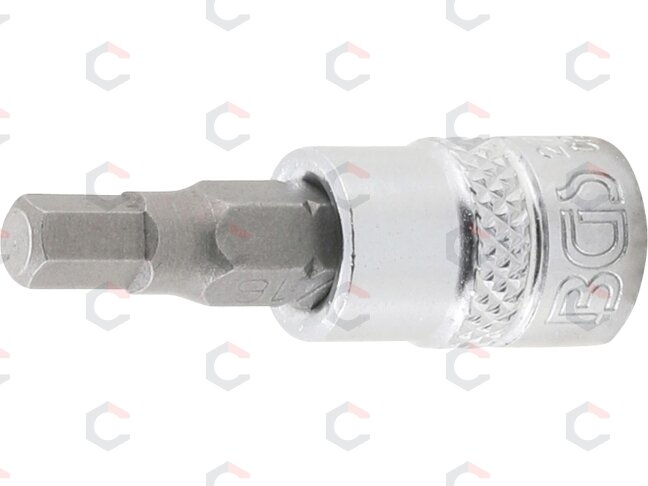 Antgalis įpresuotas į galvutę | 6.3 mm (1/4") | hex šešiakampis 3/16" (2743) Antgalis įpresuotas į galvutę | 6.3 mm (1/4") | hex šešiakampis 3/16" (2743)