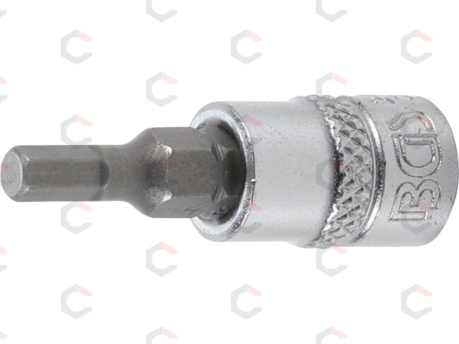 Antgalis įpresuotas į galvutę | 6,3 mm (1/4") | hex šešiakampis 4 mm (2498) Antgalis įpresuotas į galvutę | 6,3 mm (1/4") | hex šešiakampis 4 mm (2498)