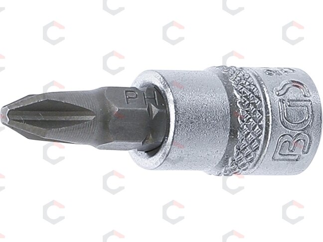 Antgalis įpresuotas į galvutę | 6.3 mm (1/4") | kryžminis PH2 (2488) Antgalis įpresuotas į galvutę | 6.3 mm (1/4") | kryžminis PH2 (2488)