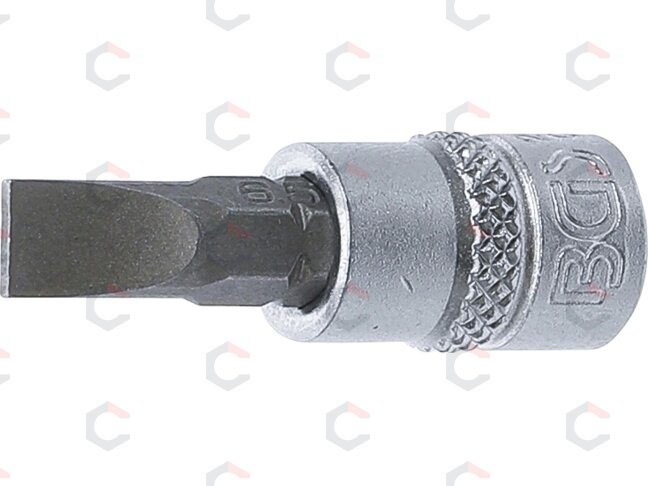 Antgalis įpresuotas į galvutę | 6,3 mm (1/4") | Plokščias SL 6,5 mm (2495) Antgalis įpresuotas į galvutę | 6,3 mm (1/4") | Plokščias SL 6,5 mm (2495)