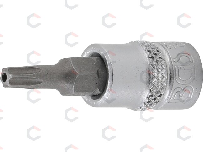 Antgalis įpresuotas į galvutę | 6.3 mm (1/4") | T-star su skyle (Torx) T20 (2359) Antgalis įpresuotas į galvutę | 6.3 mm (1/4") | T-star su skyle (Torx) T20 (2359)