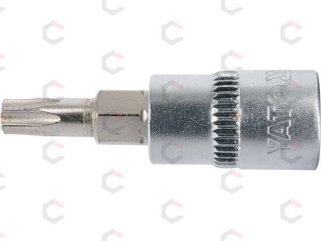 Antgalis įpresuotas į galvutę | 6.3 mm (1/4") | T-Star (Torx) T25 (YT-04305) 1