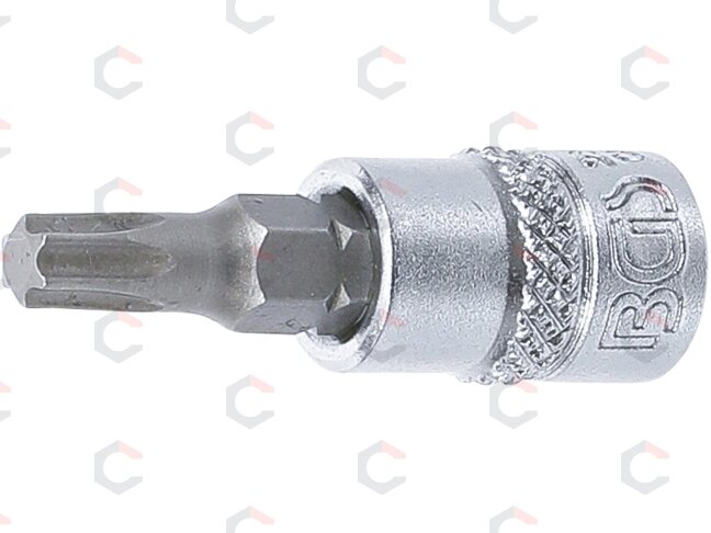 Antgalis įpresuotas į galvutę | 6.3 mm (1/4") | T-Star (Torx) T27 (2594)